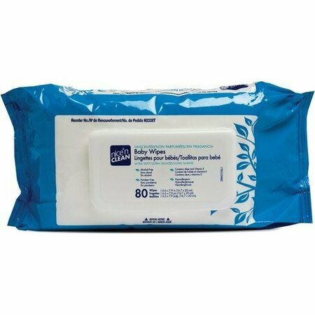 PDI HC Baby Wipes, Unscented, Latex-Free, 6.6inx7.9in, BE, 80PK PDIM233XT
